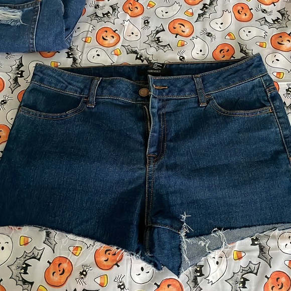 Denim shorts high rise - Picture 7 of 9